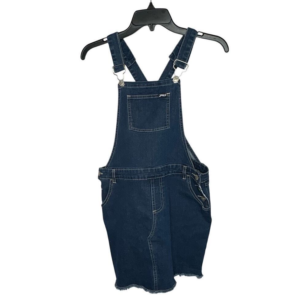 Fubu Y2K 90's Vintage Overall Shirtall Dark Wash Denim Overalls Size Large